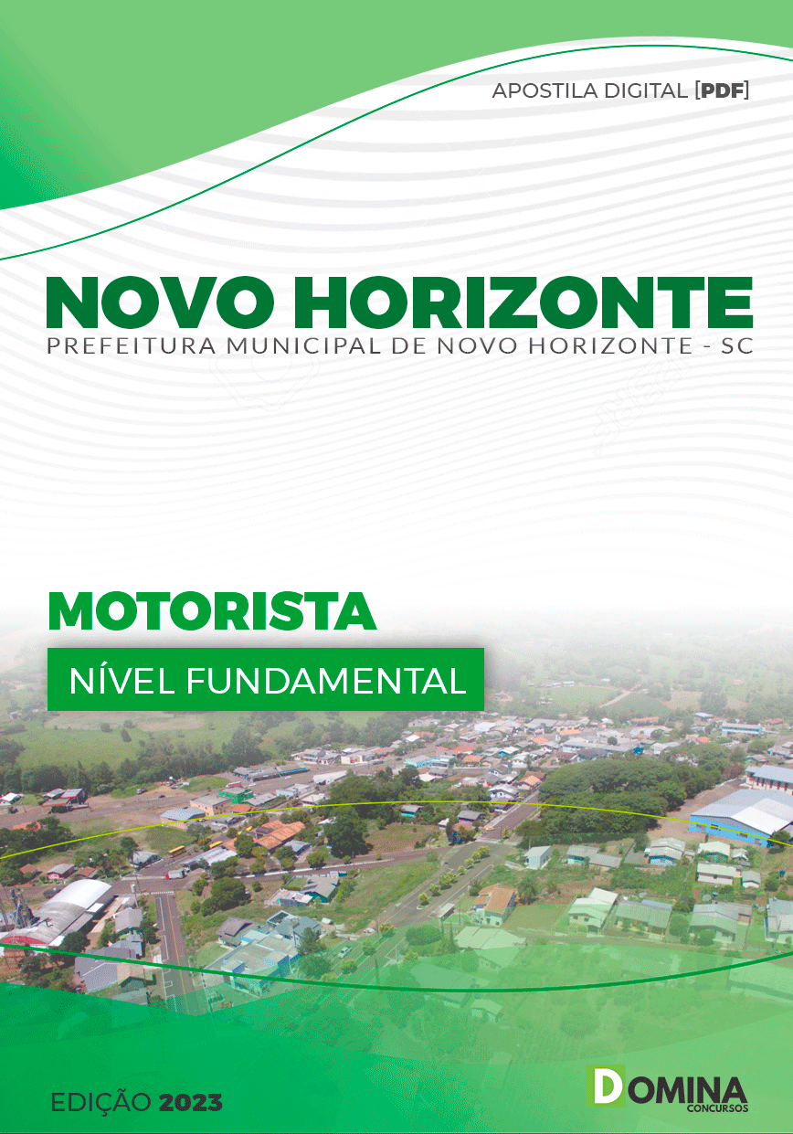 Apostila Pref Novo Horizonte SC 2023 Motorista