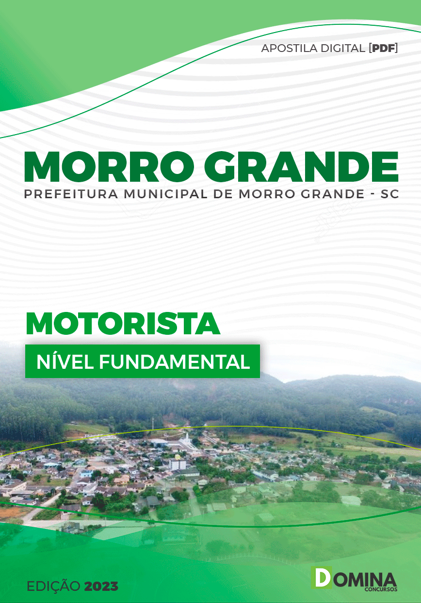 Apostila Pref Morro Grande SC 2023 Motorista