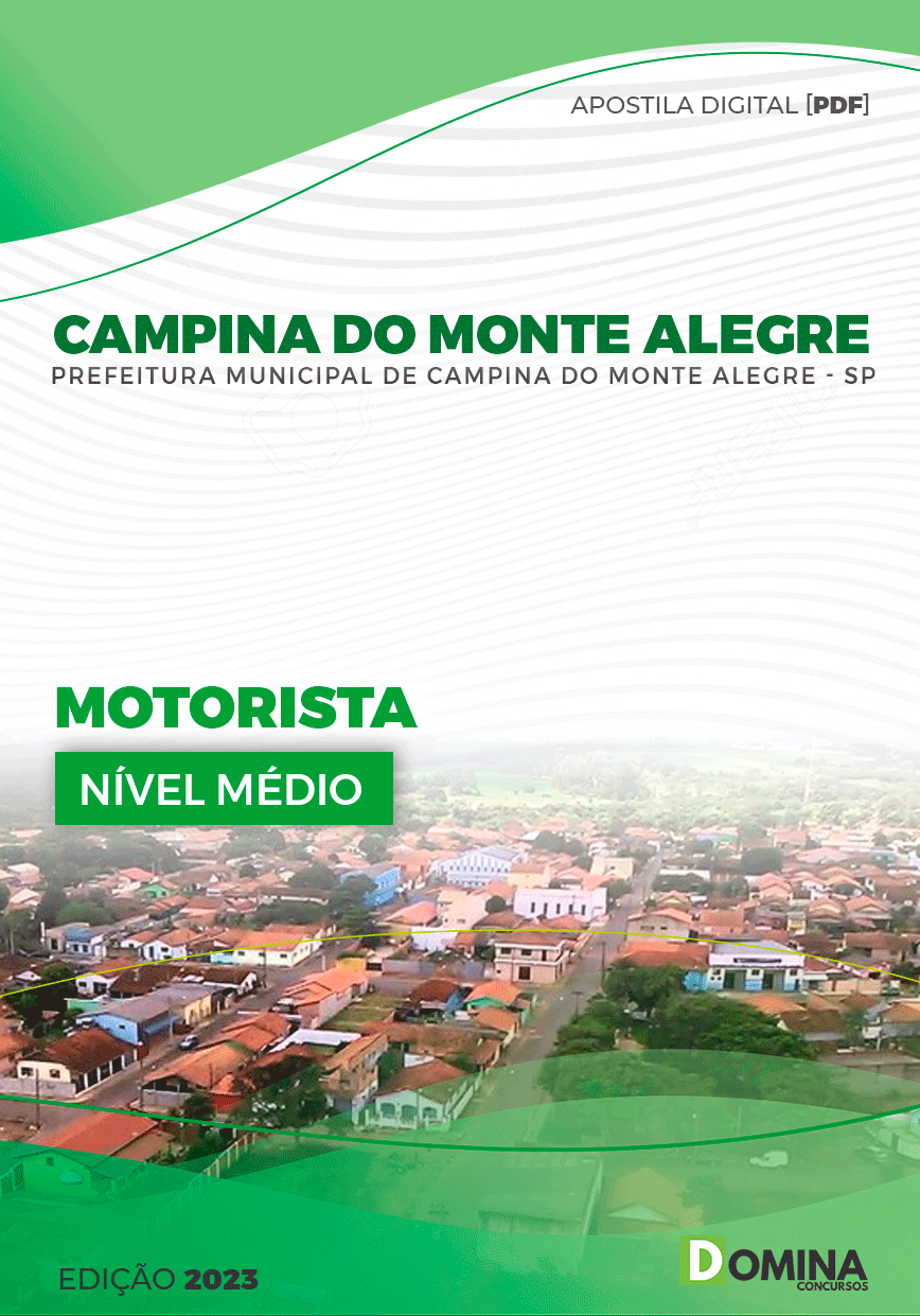 Pref Campina do Monte Alegre SP 2023 Motorista