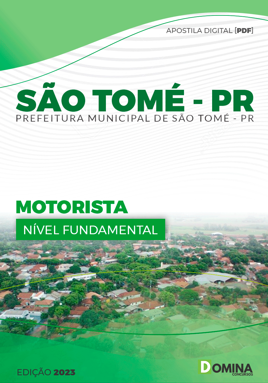 Apostila Concurso Pref São Tomé PR 2023 Motorista