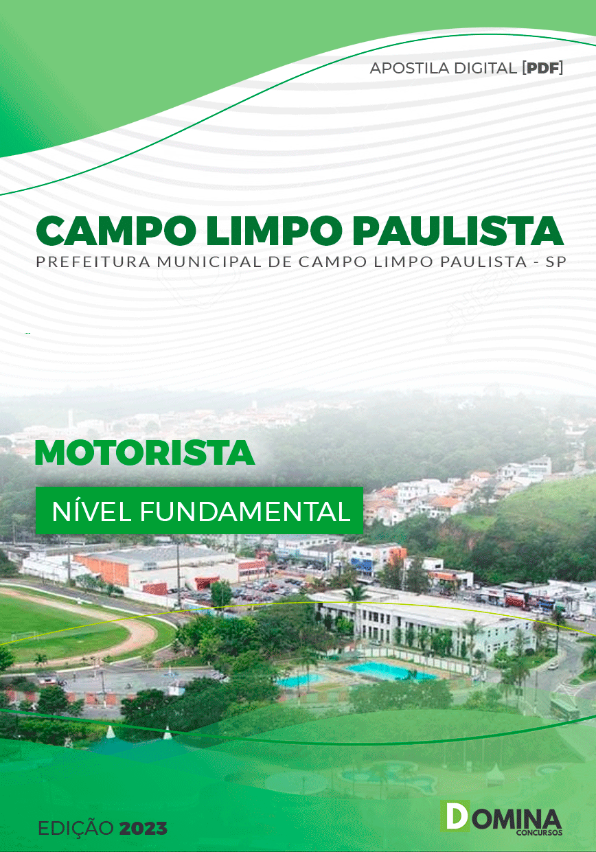 Apostila Pref Campo Limpo Paulista SP 2023 Motorista