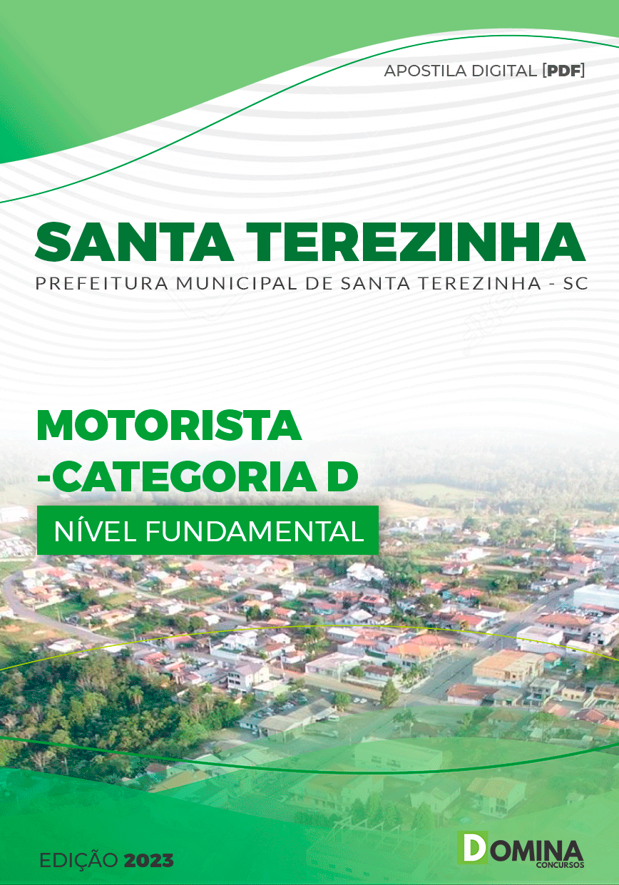 Apostila Pref Santa Terezinha SC 2023 Motorista Categoria D