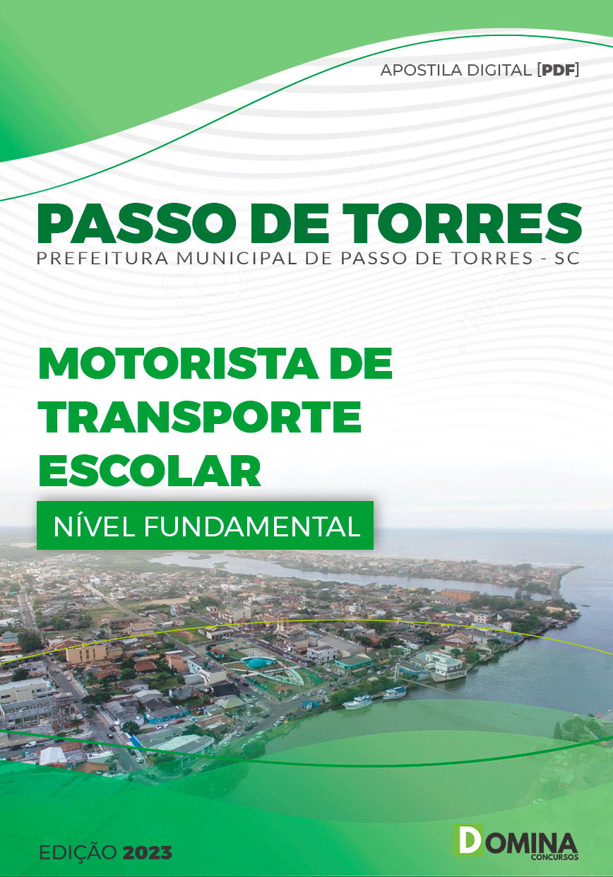 Pref Passo de Torres SC 2023 Motorista Transporte Escolar