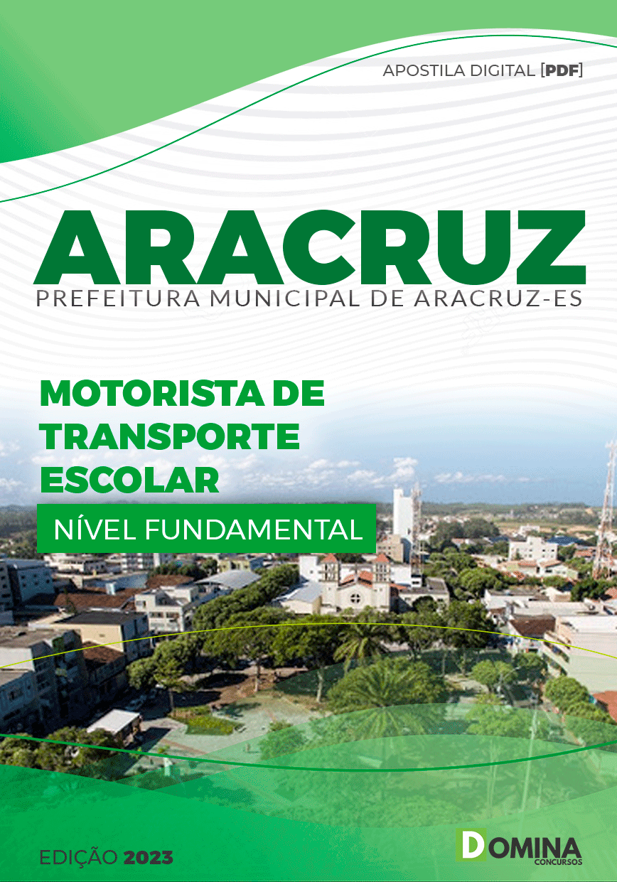 Apostila Pref Aracruz ES 2023 Motorista Transporte Escolar