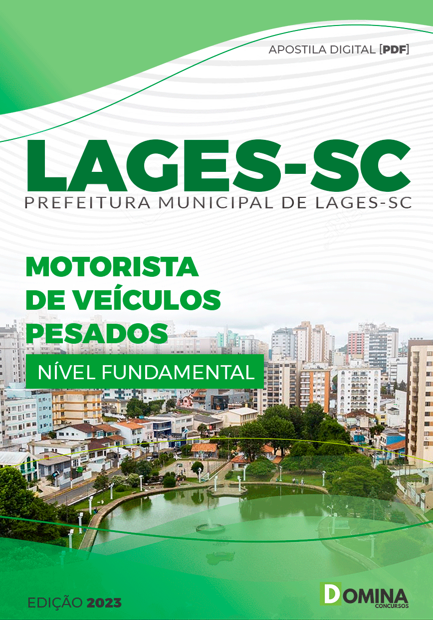 Apostila Pref Lages SC 2023 Motorista Veículo Pesados