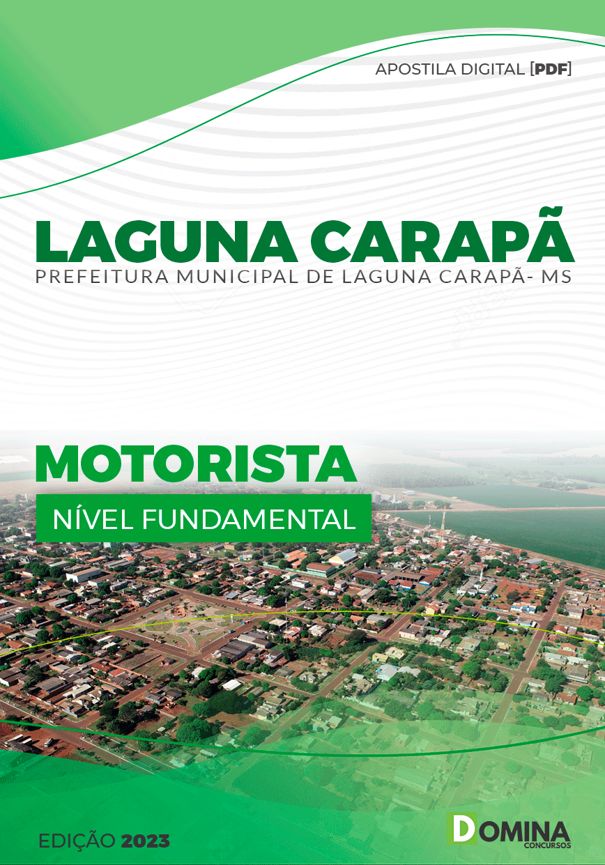 Apostila Concurso Pref Laguna Carapã MS 2023 Motorista