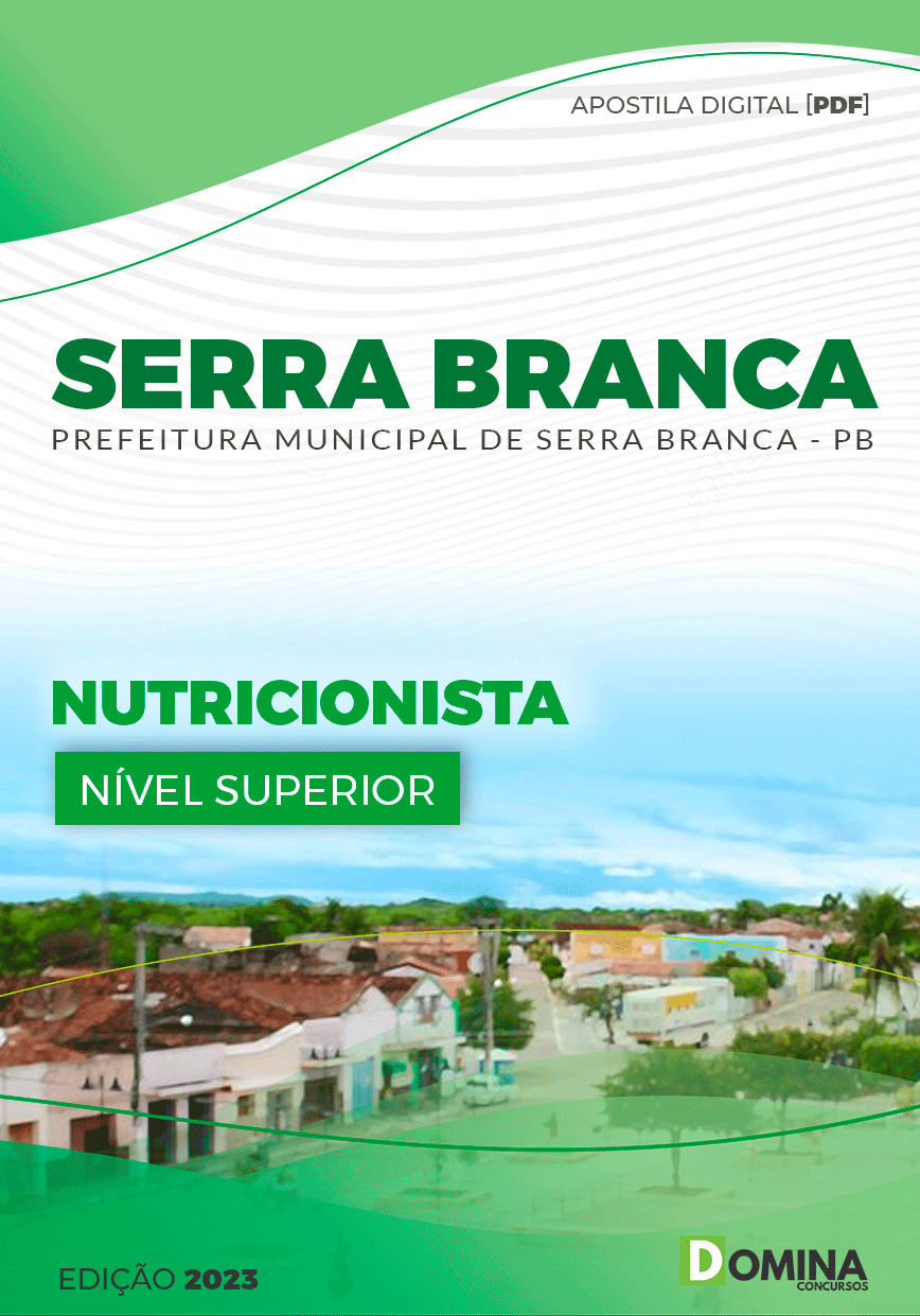Apostila Pref Serra Branca PB 2023 Nutricionista