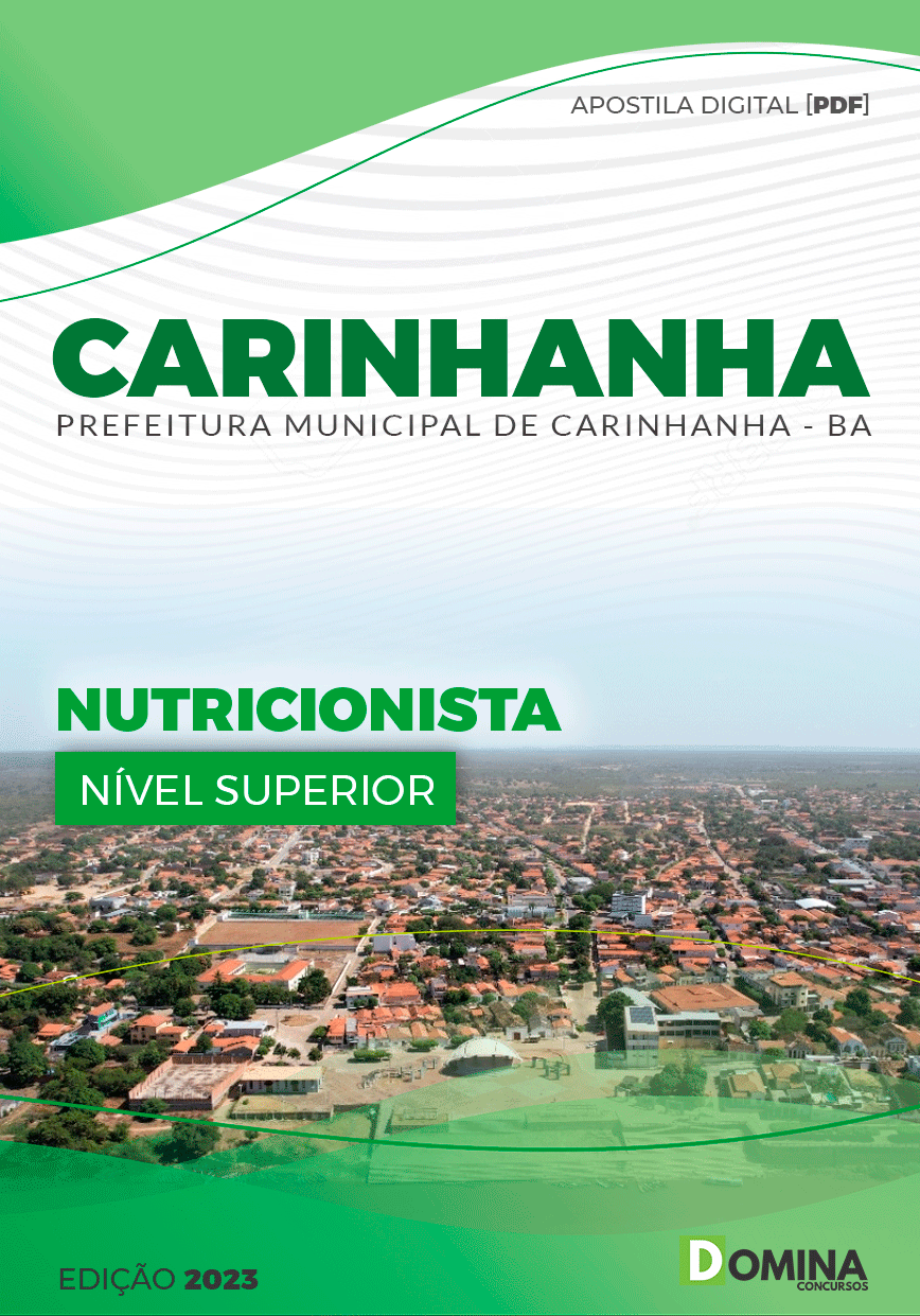 Apostila Pref Carinhanha BA 2023 Nutricionista