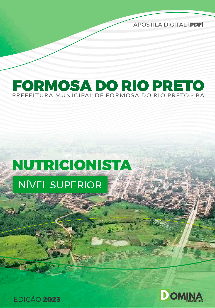 Apostila Pref Formosa Rio Preto BA 2023 Nutricionista