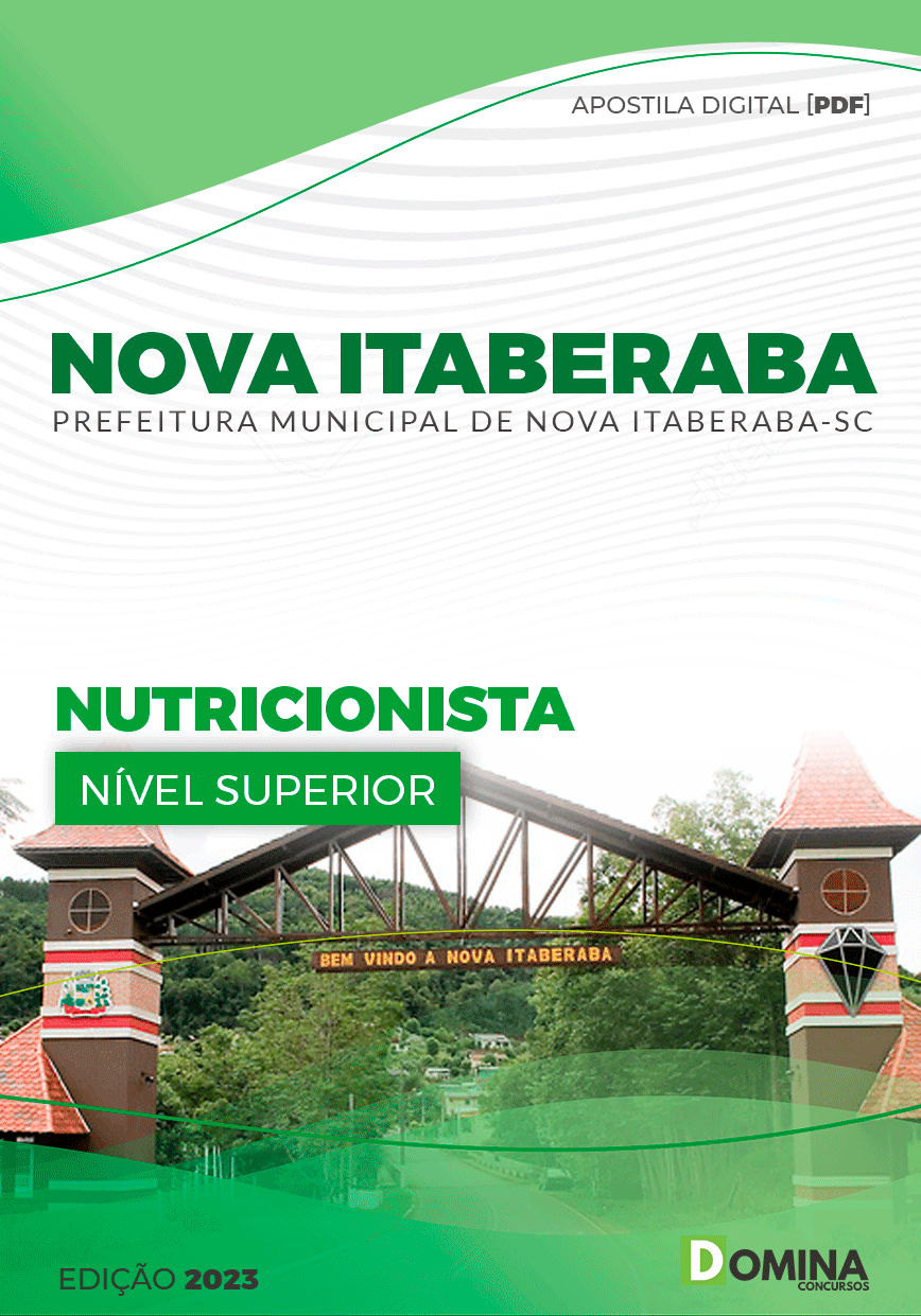 Apostila Pref Nova Itaberaba SC 2023 Nutricionista