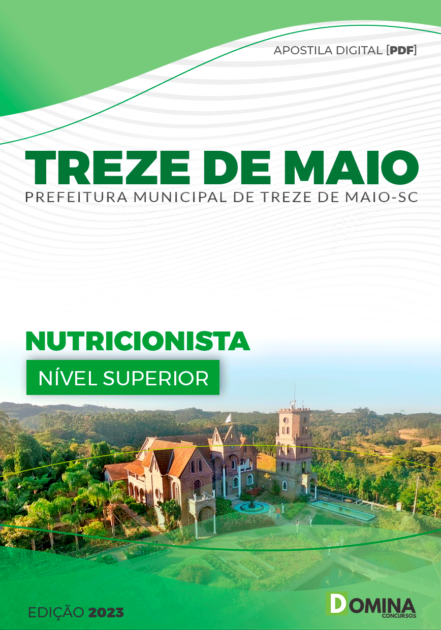 Apostila Pref Treze de Maio SC 2023 Nutricionista