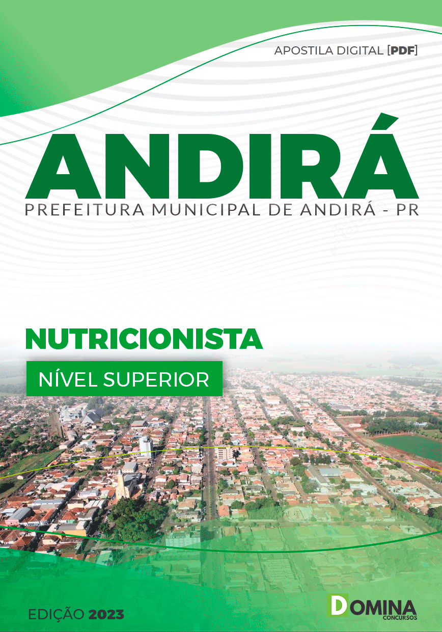 Apostila Pref Andirá PR 2023 Nutricionista