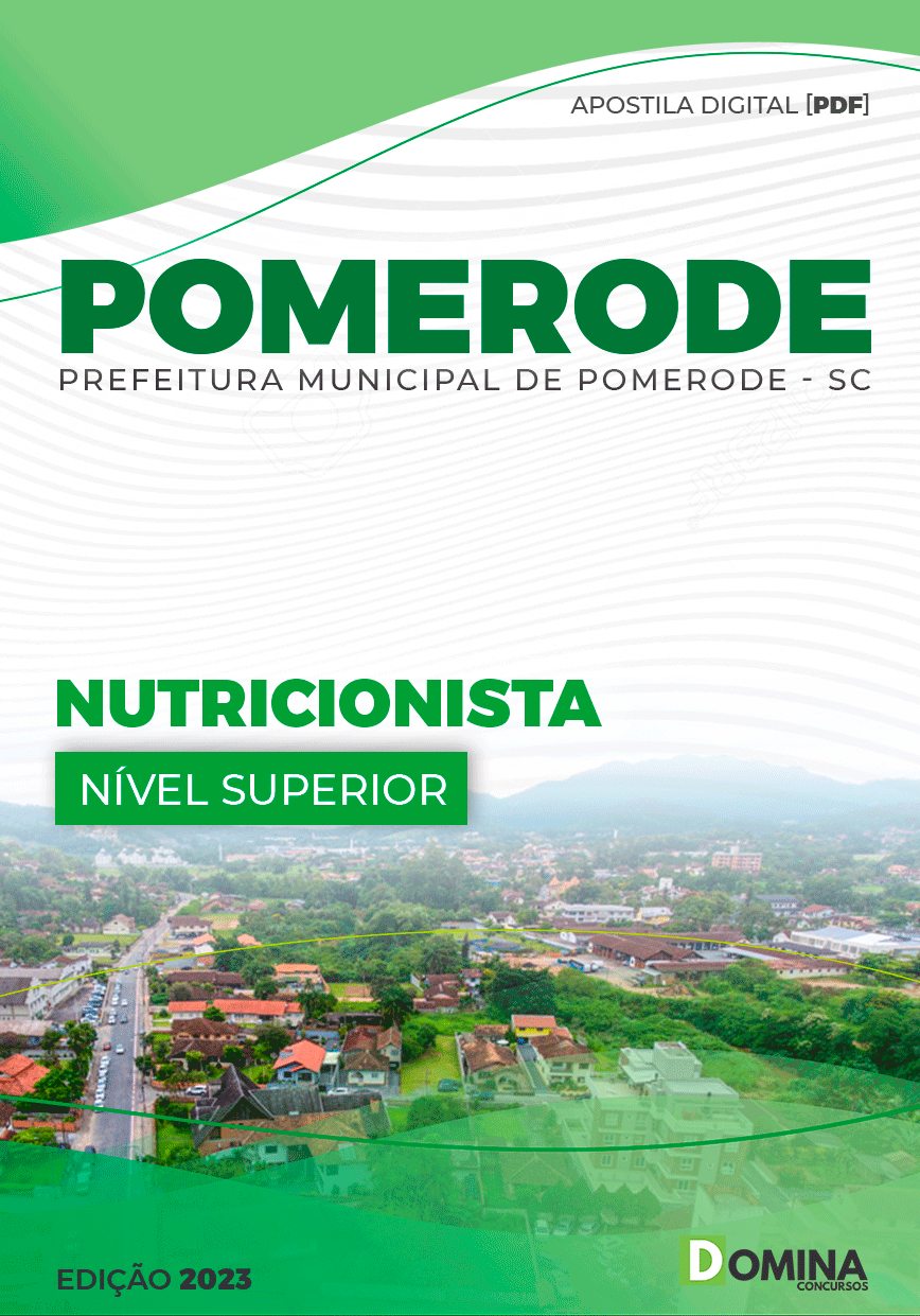 Apostila Pref Pomerode SC 2023 Nutricionista