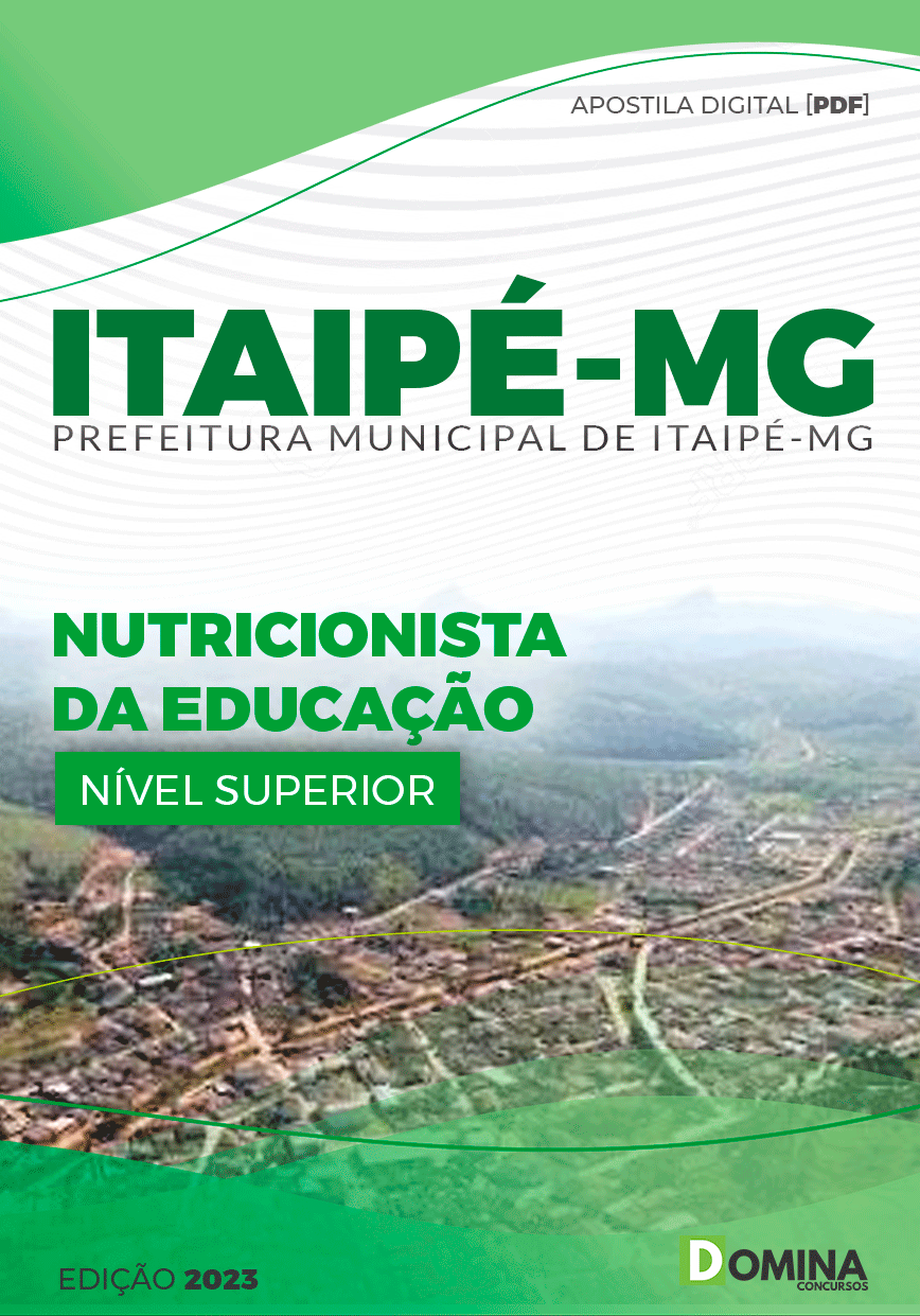 Apostila Concurso Pref Itaipé MG 2023 Nutricionista Educação