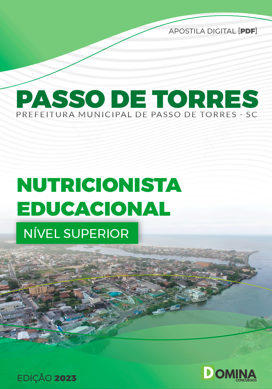 Apostila Pref Passo de Torres SC 2023 Nutricionista Educacional