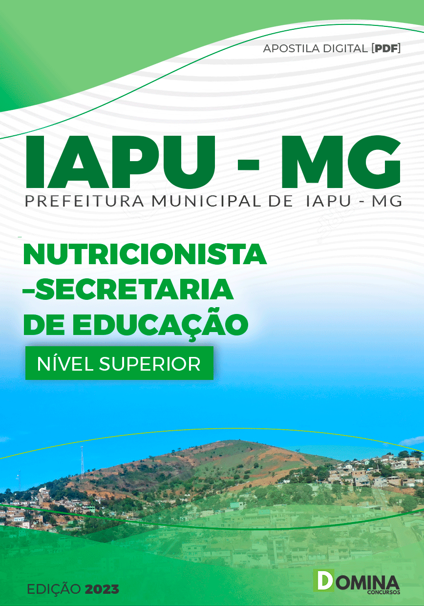 Apostila Pref Iapu MG 2023 Nutricionista Secretaria Educação