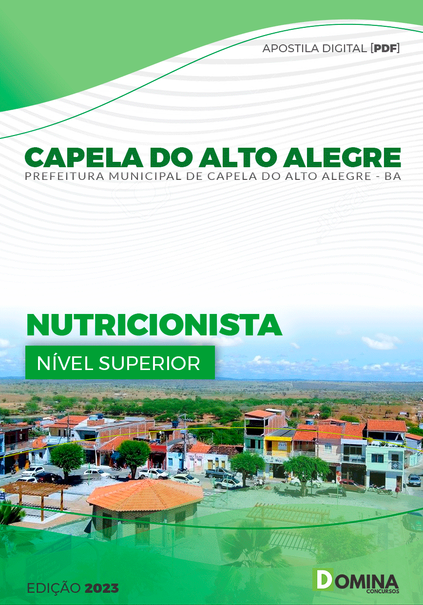 Apostila Pref Capela Alto Alegre BA 2023 Nutricionista