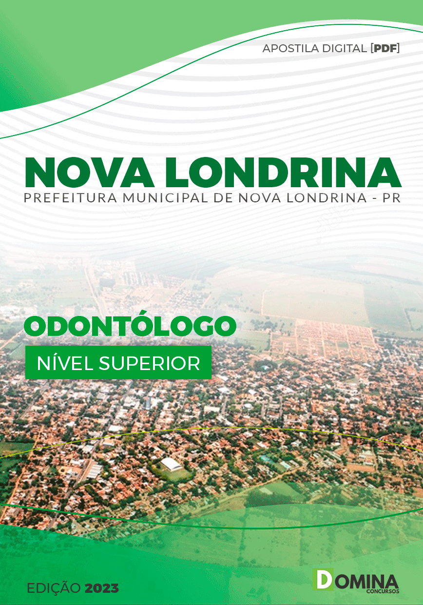 Apostila Pref Nova Londrina PR 2023 Odontólogo