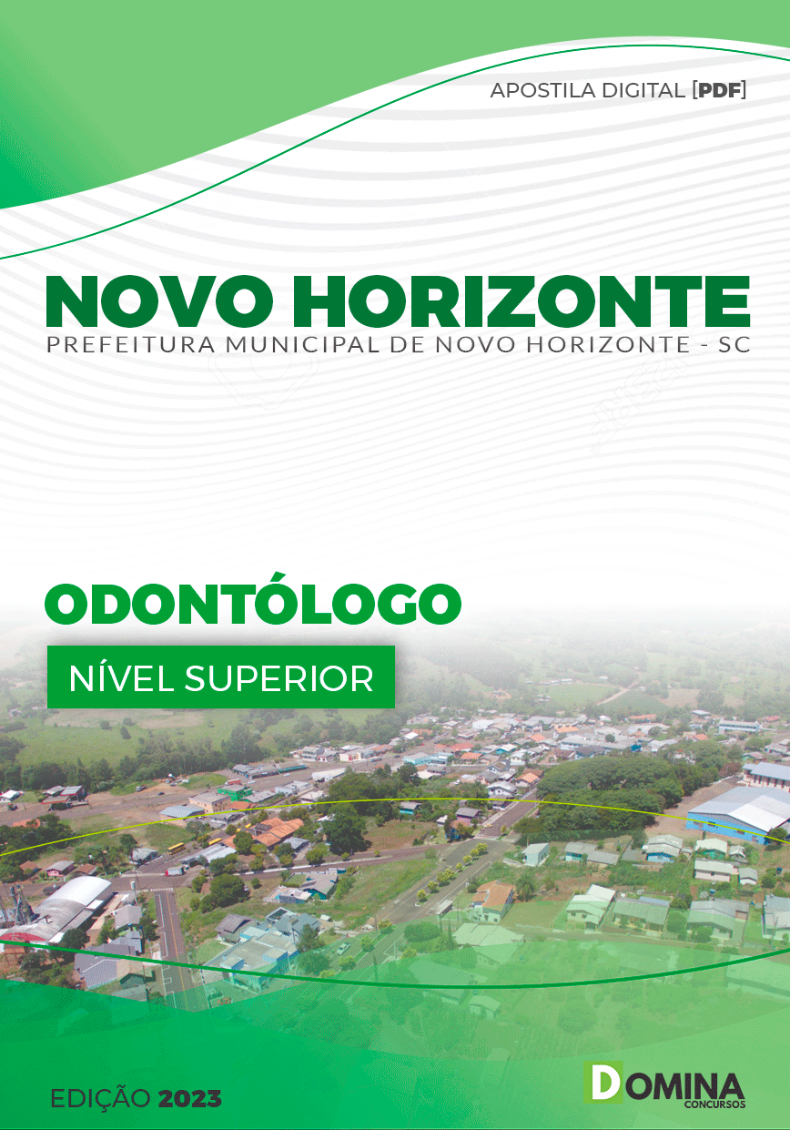 Apostila Pref Novo Horizonte SC 2023 Odontólogo