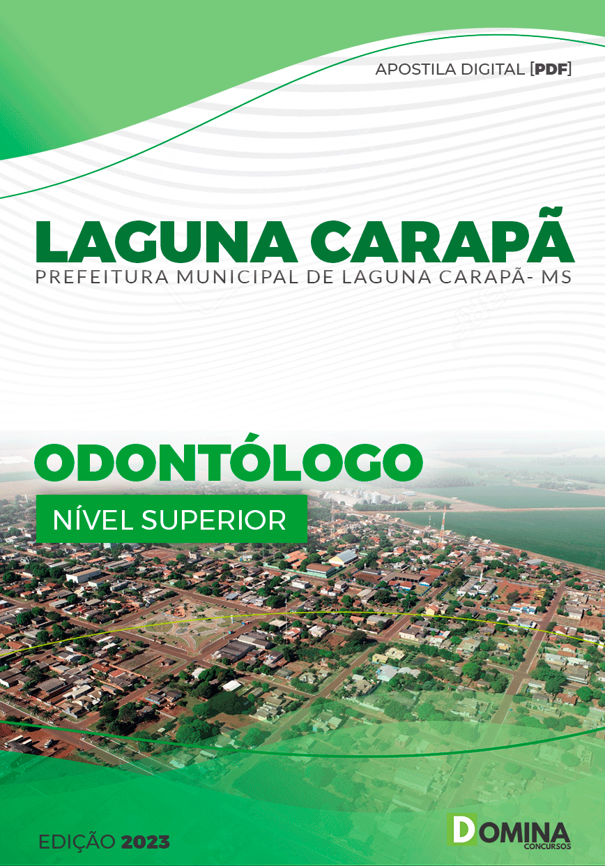 Apostila Concurso Pref Laguna Carapã MS 2023 Odontólogo