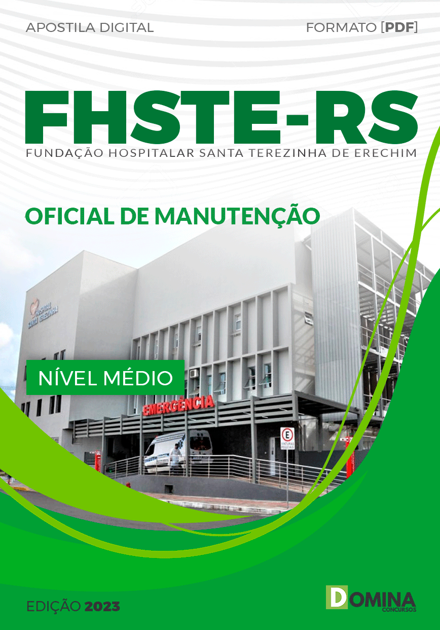 Apostila Concurso FHSTE RS 2023 Oficial Manutenção