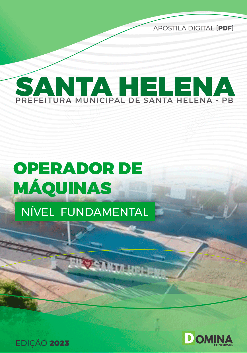 Apostila Concurso Pref Santa Helena PB 2023 Operador Máquinas