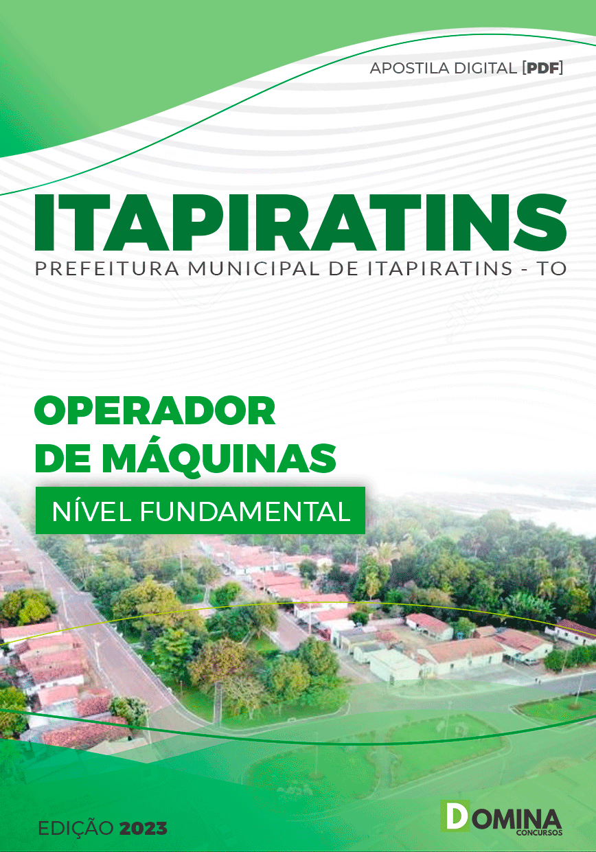 Apostila Pref Itapiratins TO 2023 Operador de Máquinas