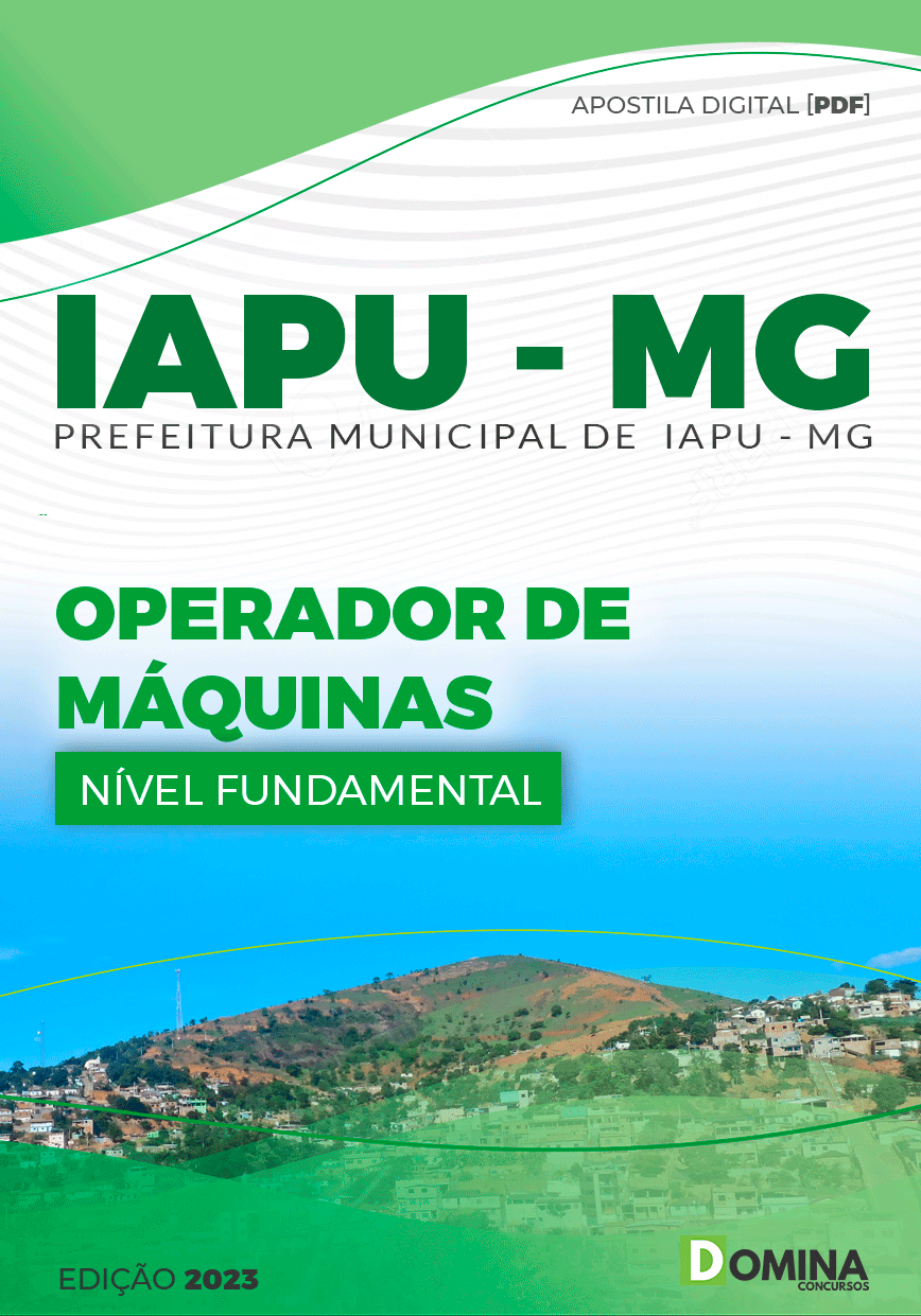 Apostila Concurso Pref Iapu MG 2023 Operador Máquinas