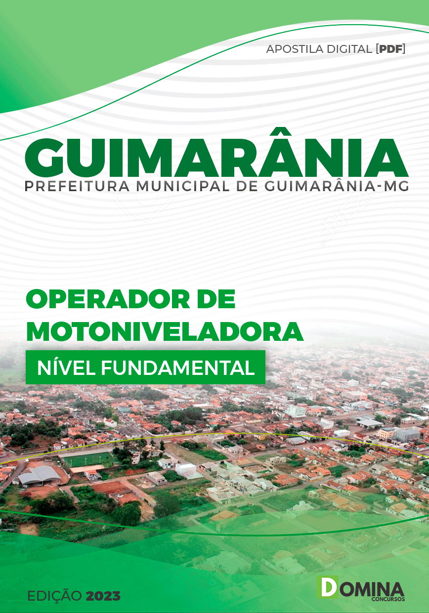 Apostila Pref Guimarânia MG 2023 Operador Motoniveladora