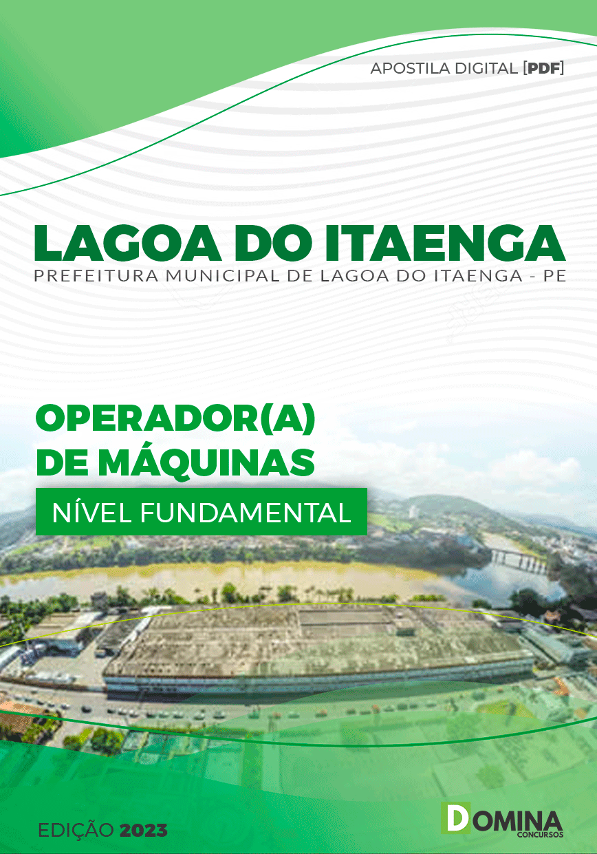 Apostila Pref Lagoa de Itaenga PE 2023 Operador Máquinas