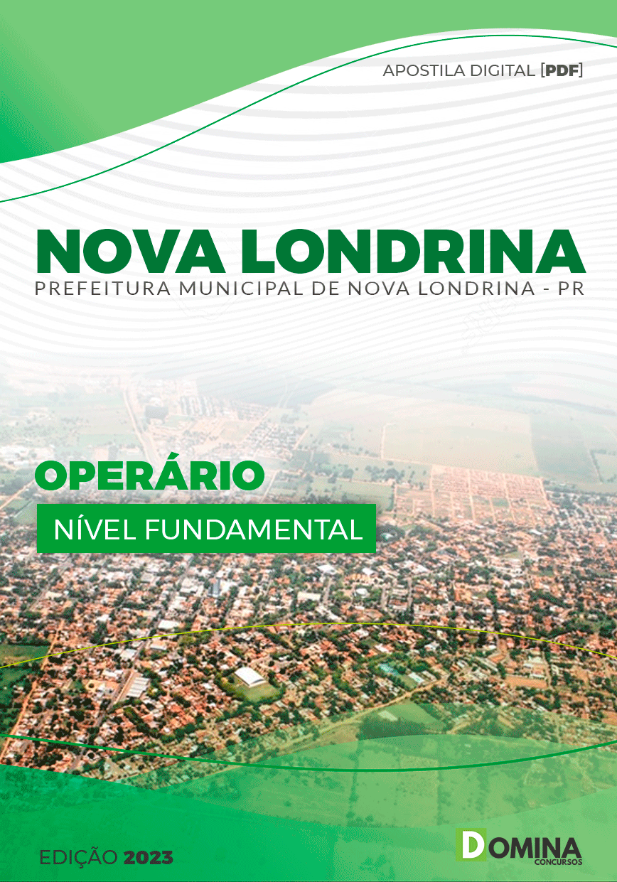 Apostila Pref Nova Londrina PR 2023 Operário