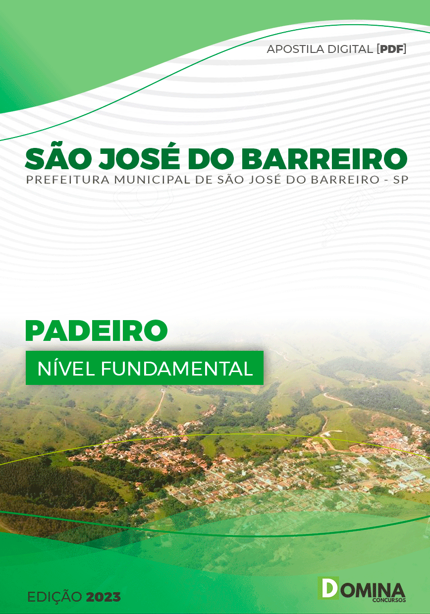 Apostila Pref São José do Barreiro SP 2023 Padeiro