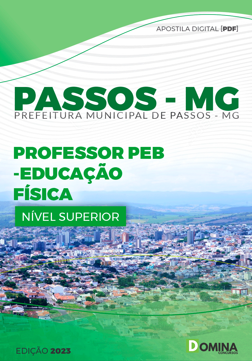 Apostila Pref Passos MG 2023 Professor PEB Educação Física