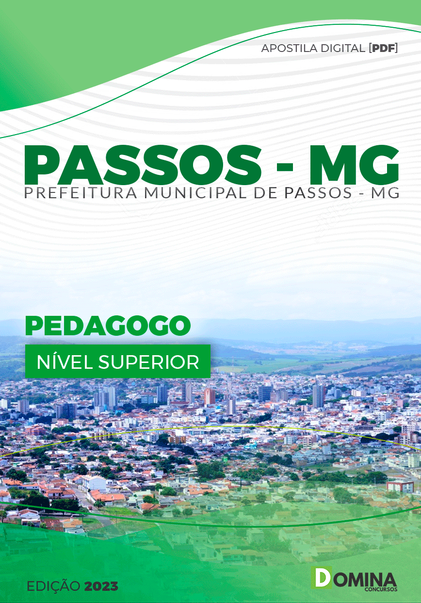 Apostila Concurso Pref Passos MG 2023 Pedagogo