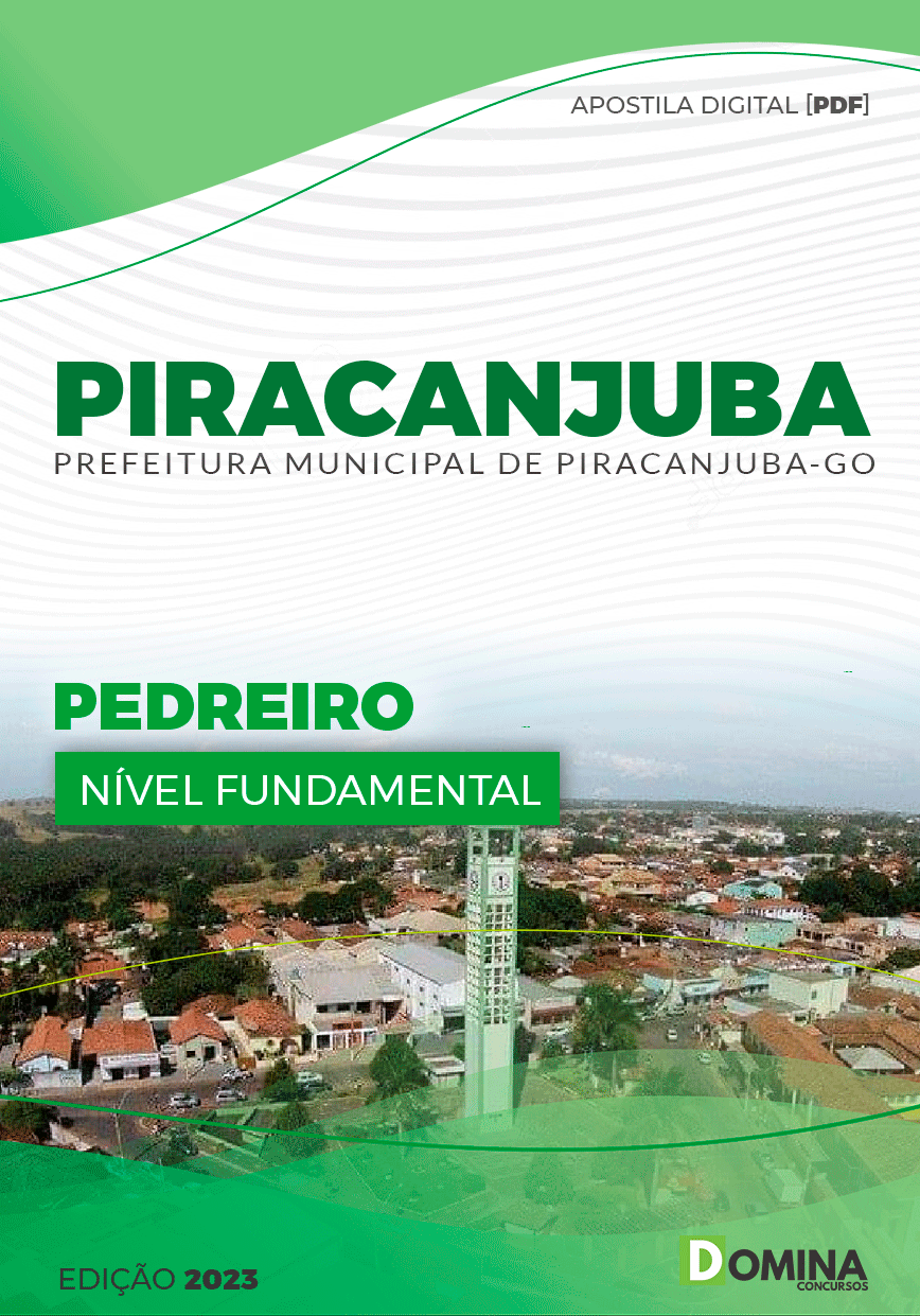 Apostila Concurso Pref Piracanjuba GO 2023 Pedreiro