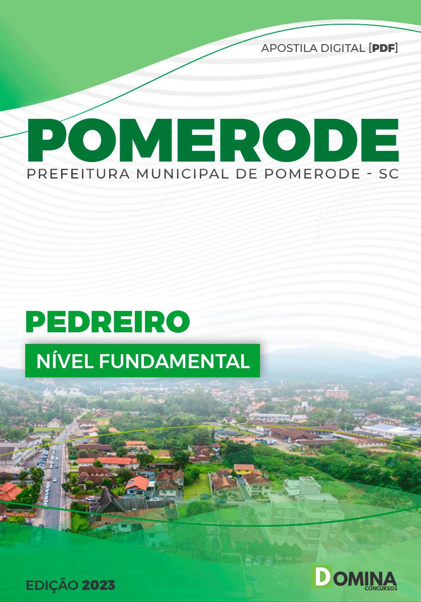 Apostila Pref Pomerode SC 2023 Pedreiro