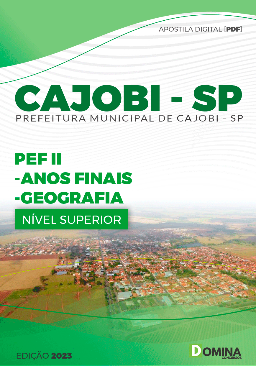 Apostila Pref Cajobi SP 2023 Professor PEF II Geografia