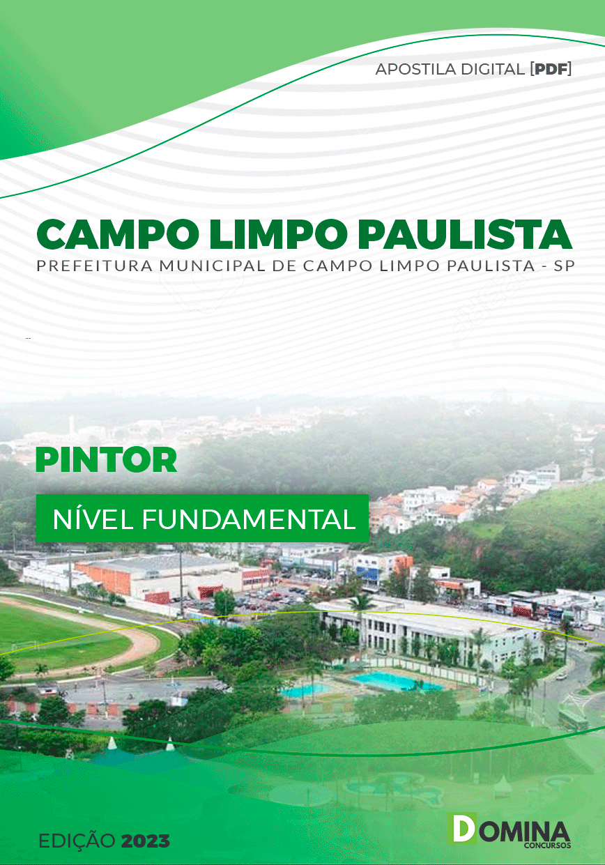 Apostila Pref Campo Limpo Paulista SP 2023 Pintor