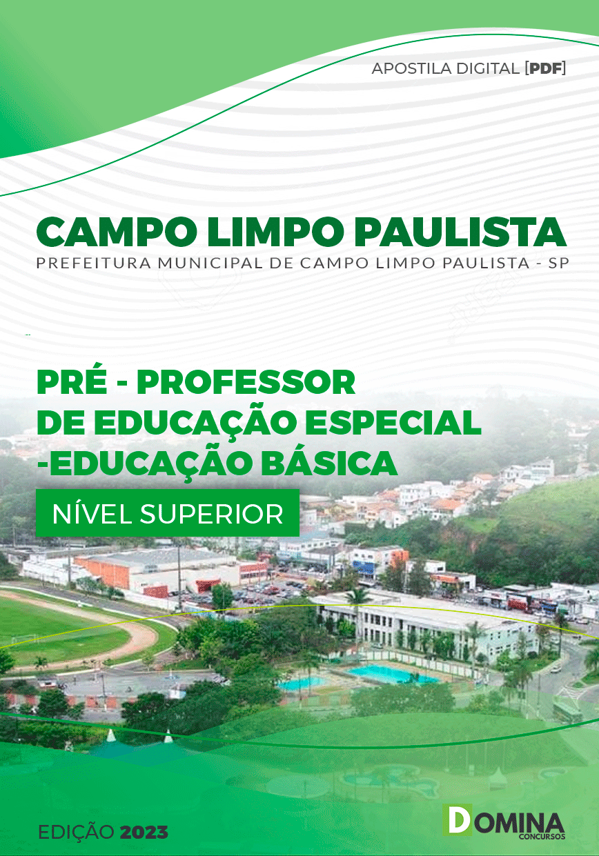 Apostila Pref Campo Limpo Paulista SP 2023 Professor Educação Básica