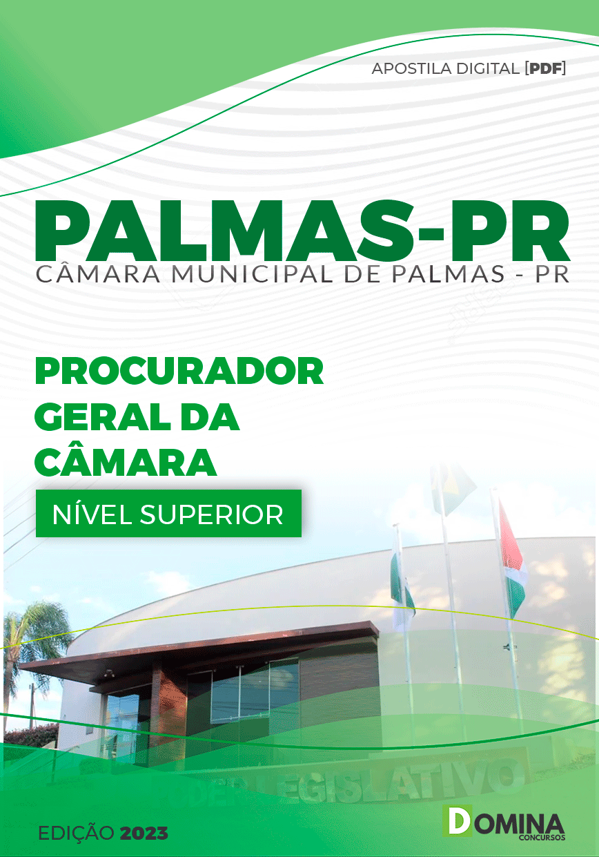 Apostila Câmara Palmas PR 2023 Procurador Geral da Câmara