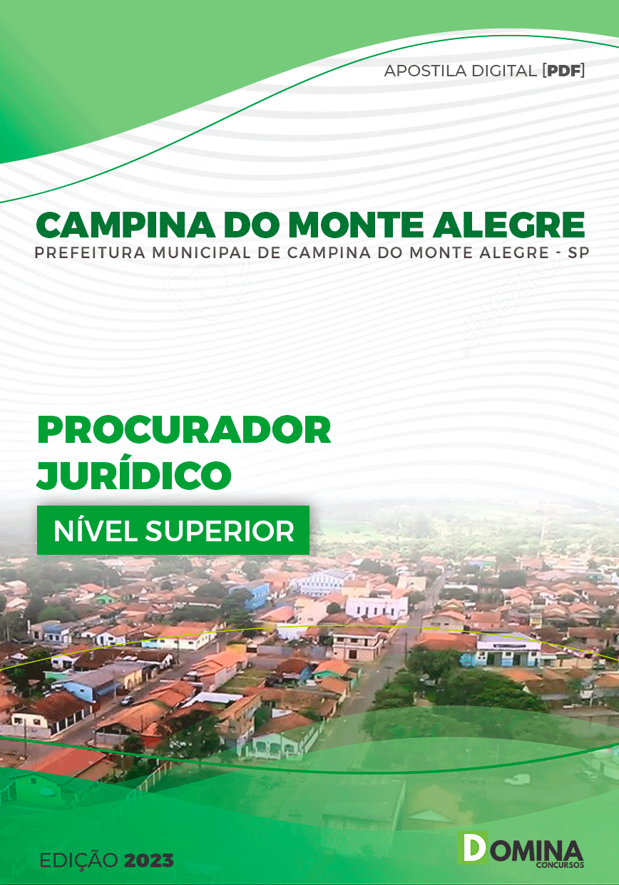 Pref Campina do Monte Alegre SP 2023 Procurador Jurídico