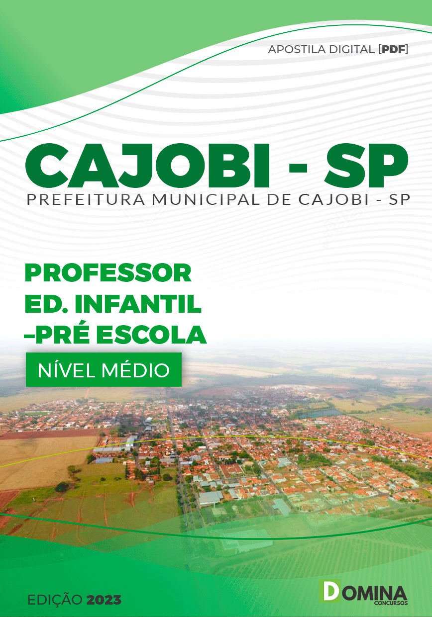 Apostila Pref Cajobi SP 2023 Professor Ed Infantil Pré Escola