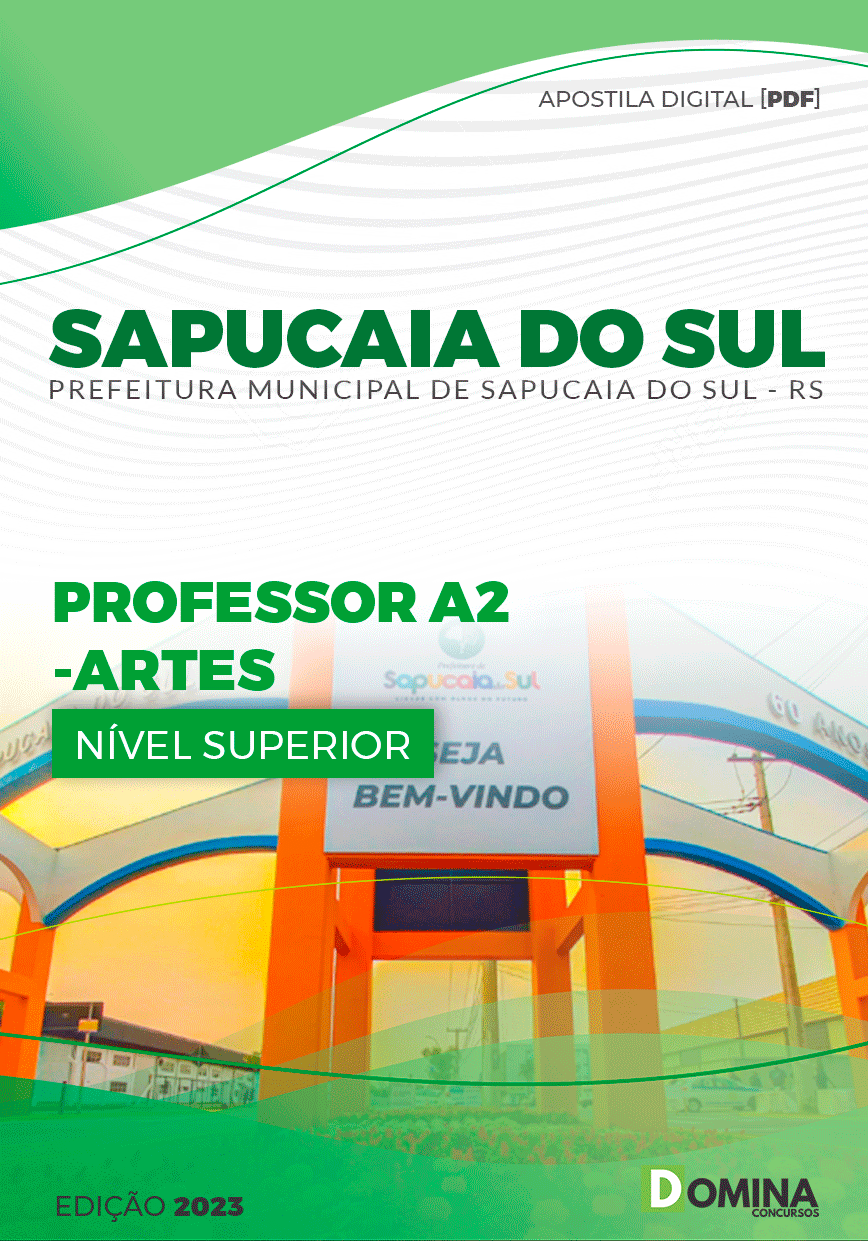 Apostila Pref Sapucaia do Sul RS 2023 Professor A II Artes