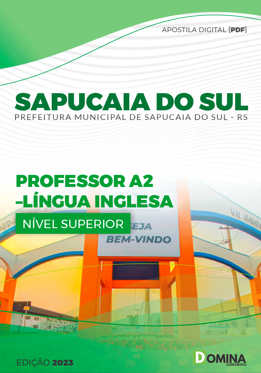 Apostila Pref Sapucaia do Sul RS 2023 Professor A II Língua Inglesa