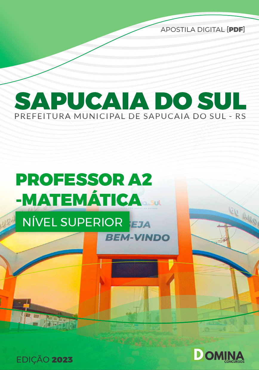 Apostila Pref Sapucaia do Sul RS 2023 Professor A II Matemática