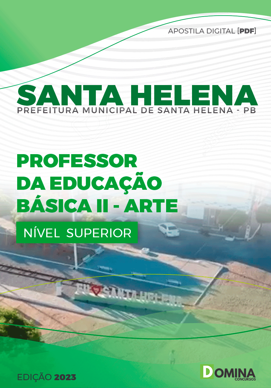 Pref Santa Helena PB 2023 Professor Educação Básica Arte