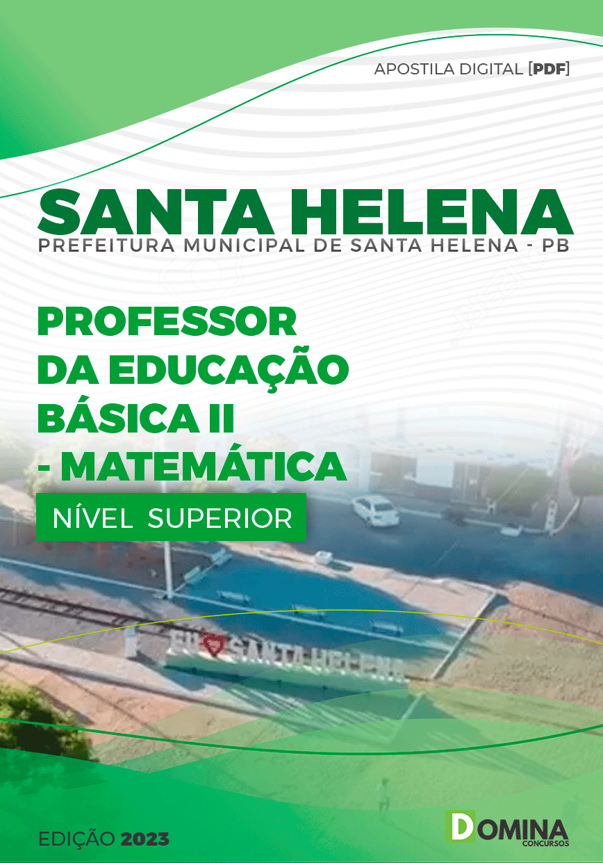 Apostila Pref Santa Helena PB 2023 Professor Matemática