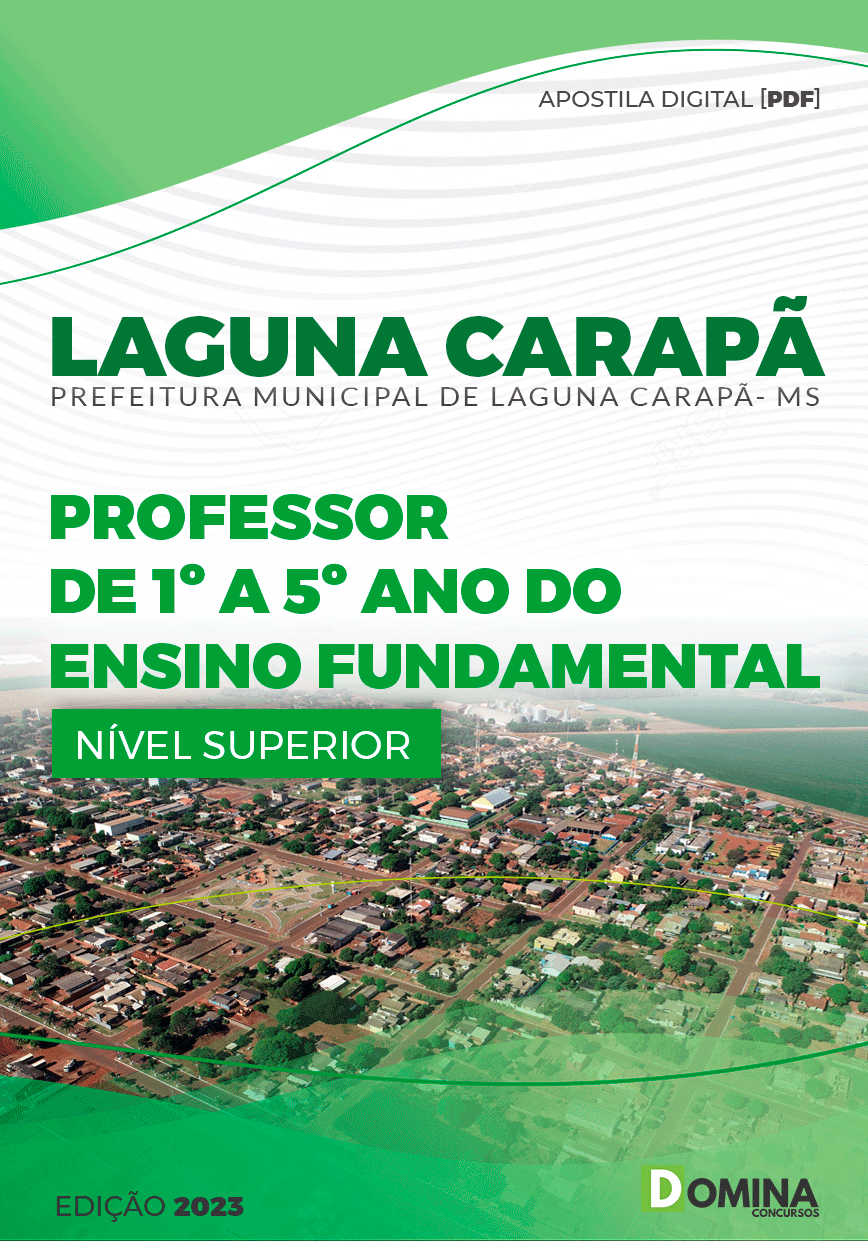 Pref Laguna Carapã MS 2023 Professor 1º ao 5º Ano Fundamental