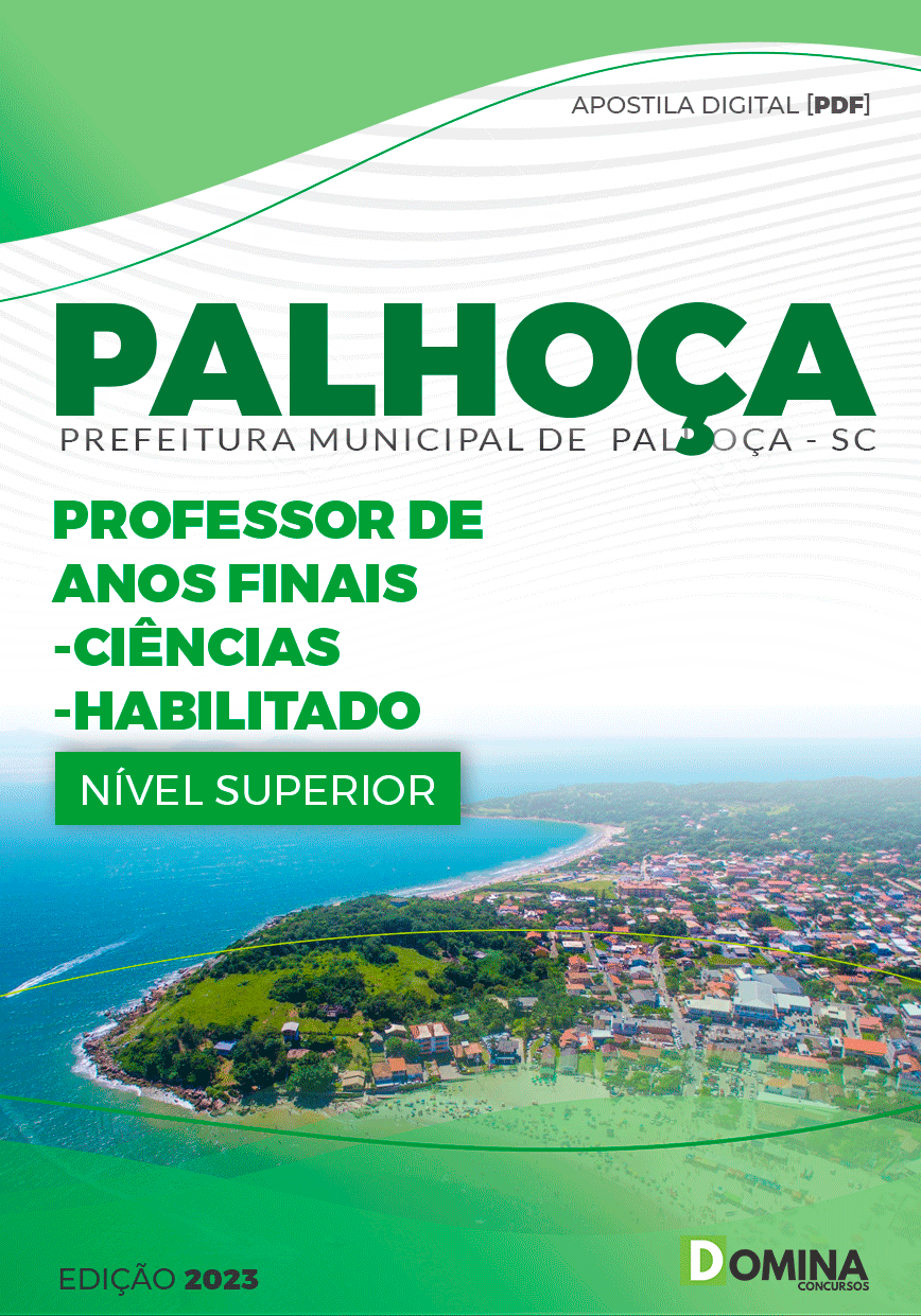 Pref Palhoça SC 2023 Prof Anos Finais Ciências Habilitado