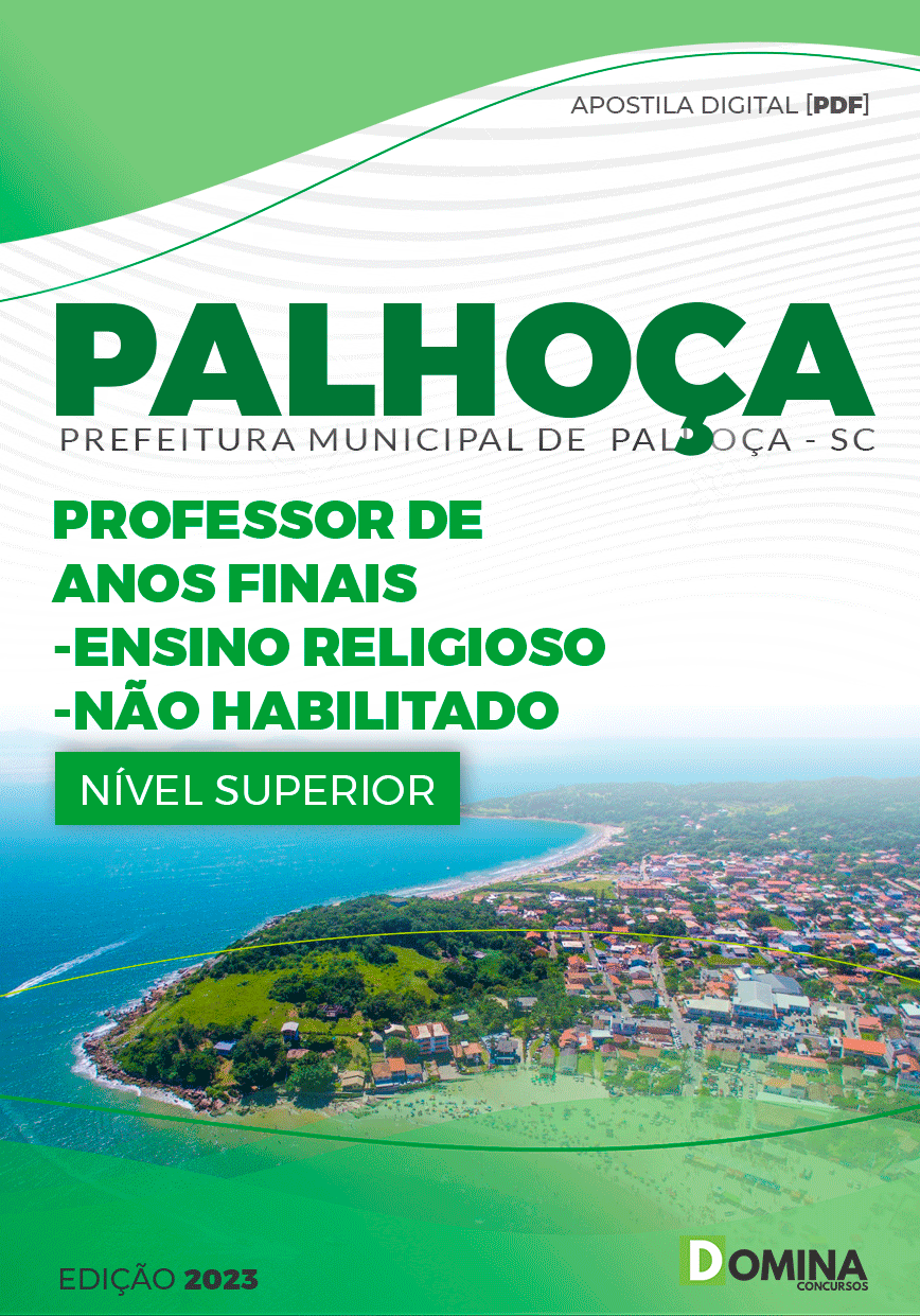 Pref Palhoça SC 2023 Prof Anos Finais Religioso Não Habilitado